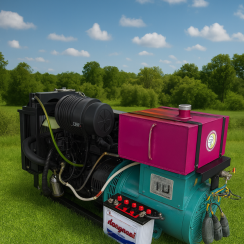 MÁY PHÁT ĐIỆN MISHUBISH ĐẦU PHÁT 24Kw 